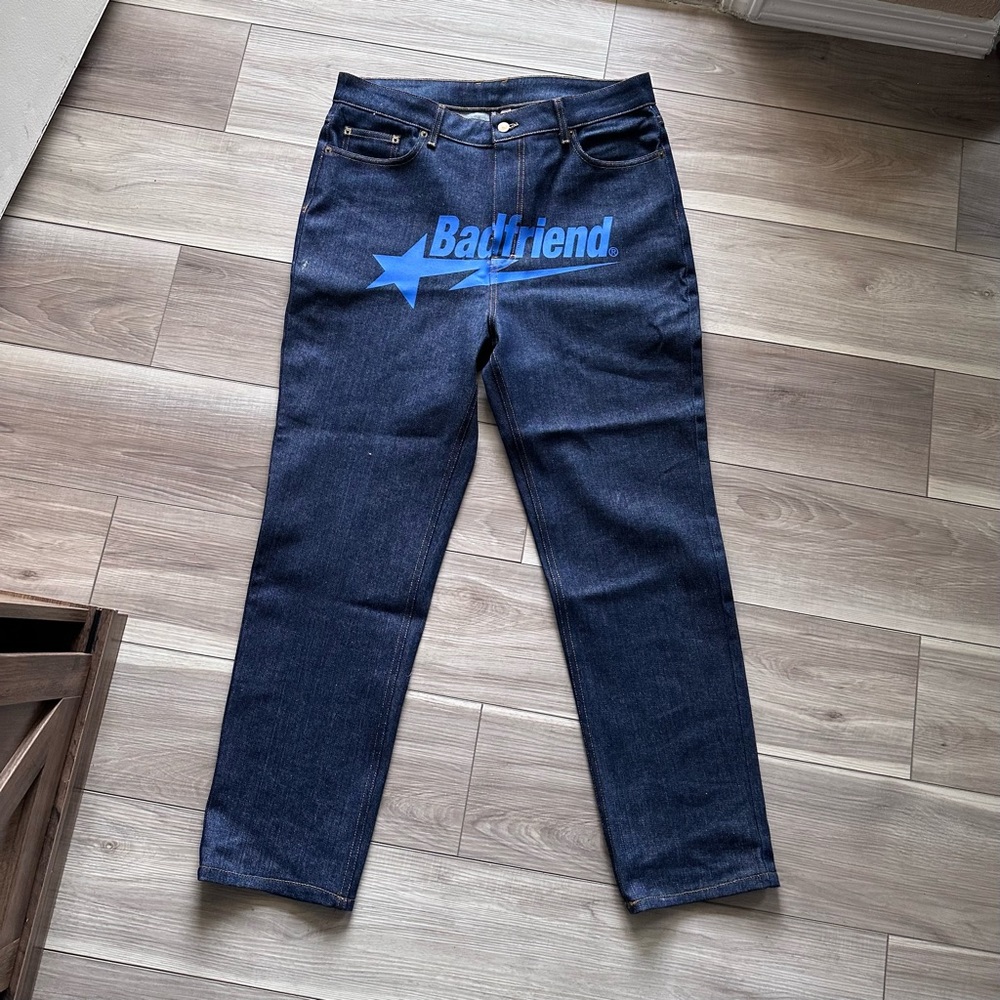 Badfriend Star Logo Dark Wash Denim